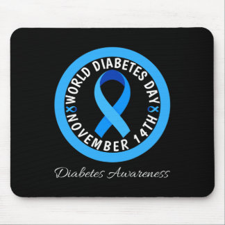Mousepad Dia Mundial da Diabetes 2023 Diabetes Tipo 1 Tipo 