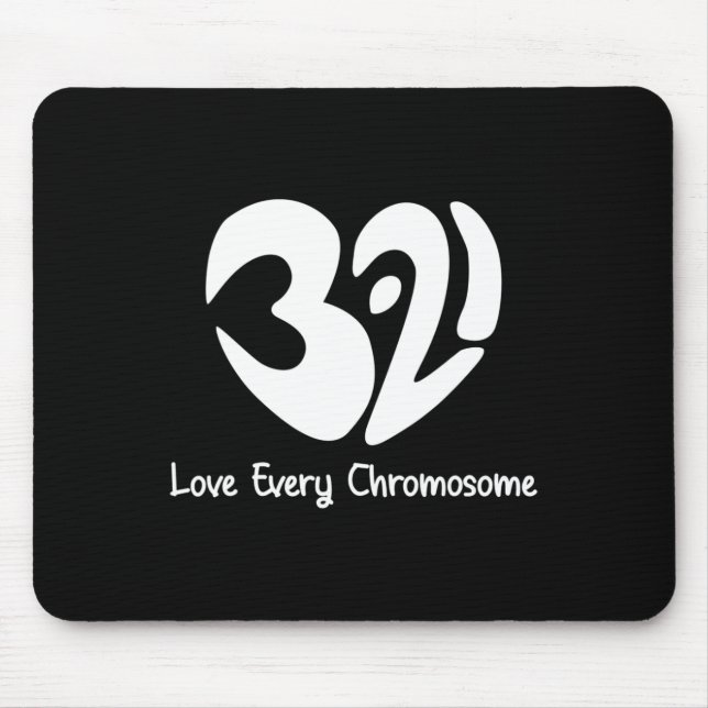 Mousepad Dia Mundial da Síndrome de Down para combater idei (Frente)