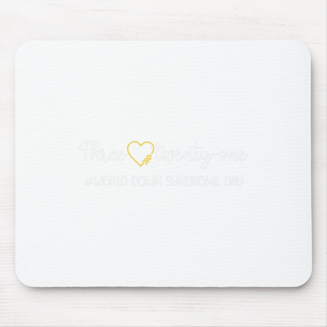 Mousepad Dia Mundial da Síndrome de Down Para Combater Idei (Frente)