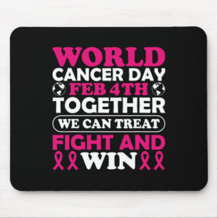 Mousepad Dia Mundial do Cancer 4º Fev Juntos Podemos Tratar
