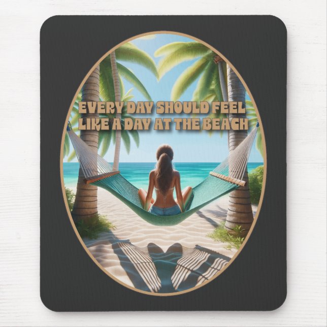 Mousepad Dia na praia (Frente)
