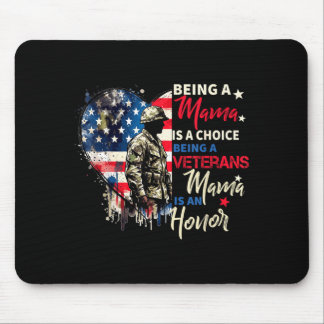 Mousepad Dia patriótico dos veteranos sendo uma mãe de vete