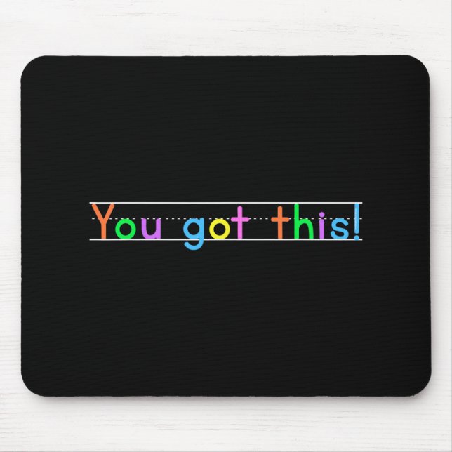 Mousepad Dia Que Você Tem Isso! Professor motivacional Estu (Frente)