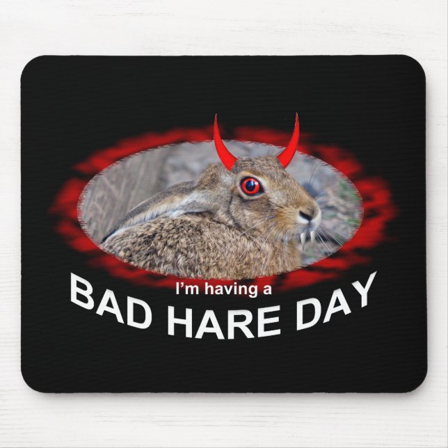 Mousepad Dia Ruim do Coelho Almofada de Rato (Frente)