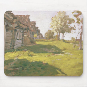 Mousepad Dia Sunlit. Uma vila pequena, 1898
