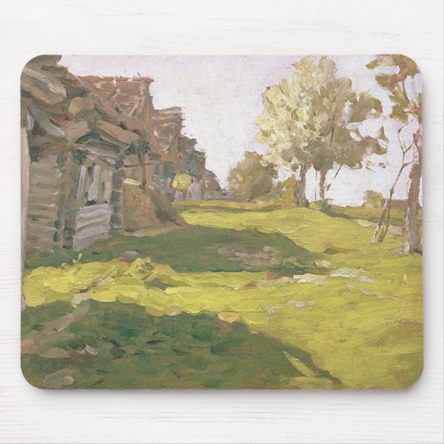 Mousepad Dia Sunlit. Uma vila pequena, 1898 (Frente)