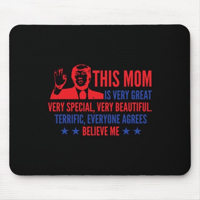 Mousepad Dia Trump Engraçado Eleições 2024 (Frente)