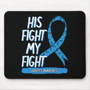 Mousepad Diabetes Consciência Azul Luta Fita DM Diabetes G