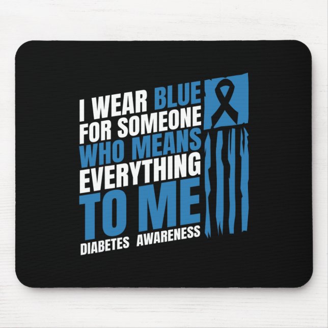 Mousepad Diabetes Consciência Mês Mensagem Mãe T1 T2 (Frente)