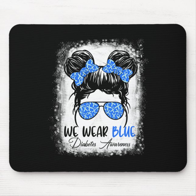 Mousepad Diabetes Guerreiro Sensibilização para diabéticos  (Frente)