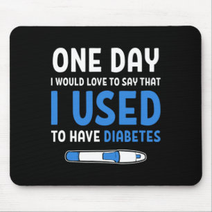 Mousepad Diabetes Tipo 1 Citações Cura Tipo 1 Diabetes