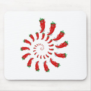 Mousepad Diabos de Pepper Vermelho
