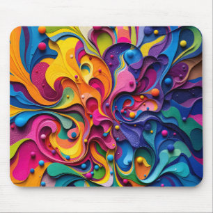 Mousepad Diafragma colorido abstrato