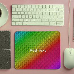 Mousepad Diag Gradient Floral Patterno Vermelho Gradiente A