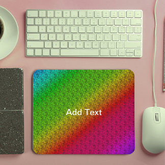Mousepad Diag Gradient Floral Patterno Vermelho Gradiente A