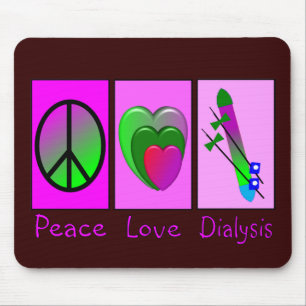 Mousepad Diálise do amor da paz