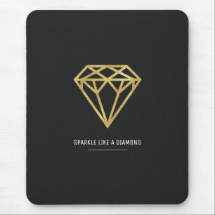 Mousepad Diamante Dourado