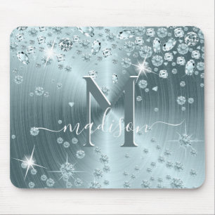 Mousepad Diamantes Azul Teal - Personalizados
