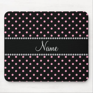 Mousepad Diamantes cor-de-rosa pretos conhecidos