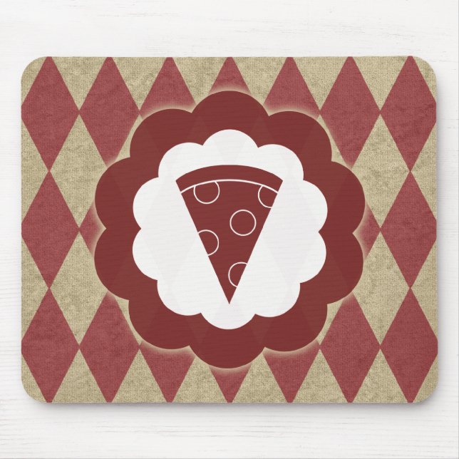 Mousepad diamantes de pizza (Frente)