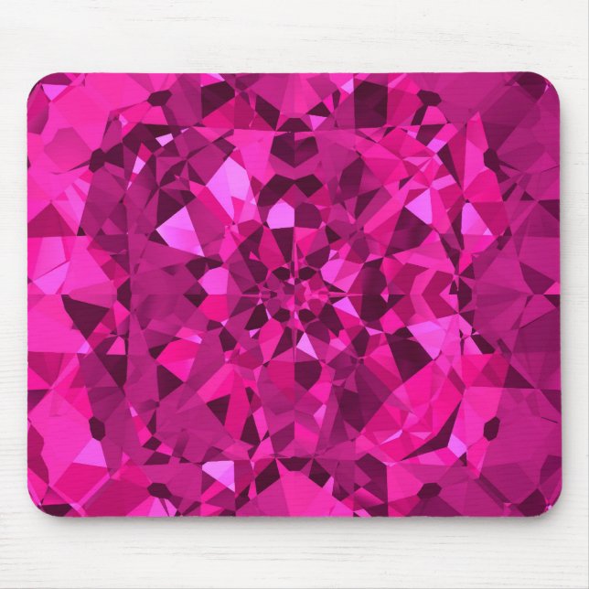 Mousepad Diamantes do rosa quente (Frente)