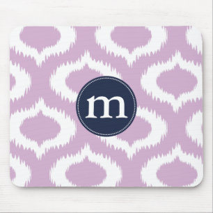 Mousepad Diamantes modernos de Ikat da lavanda