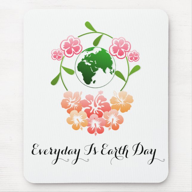 Mousepad "Diário da Terra" - Placa Floral do Mouse (Frente)