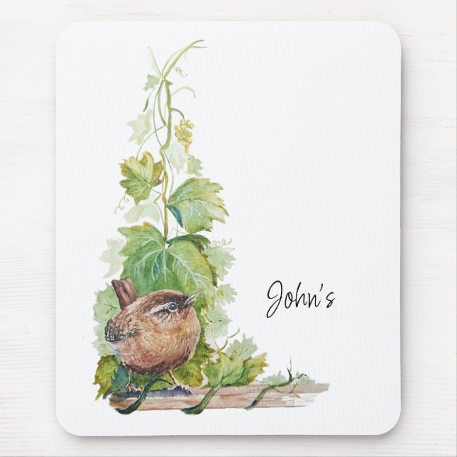Mousepad Diário Personalizado de Observação de Pássaros par (Frente)