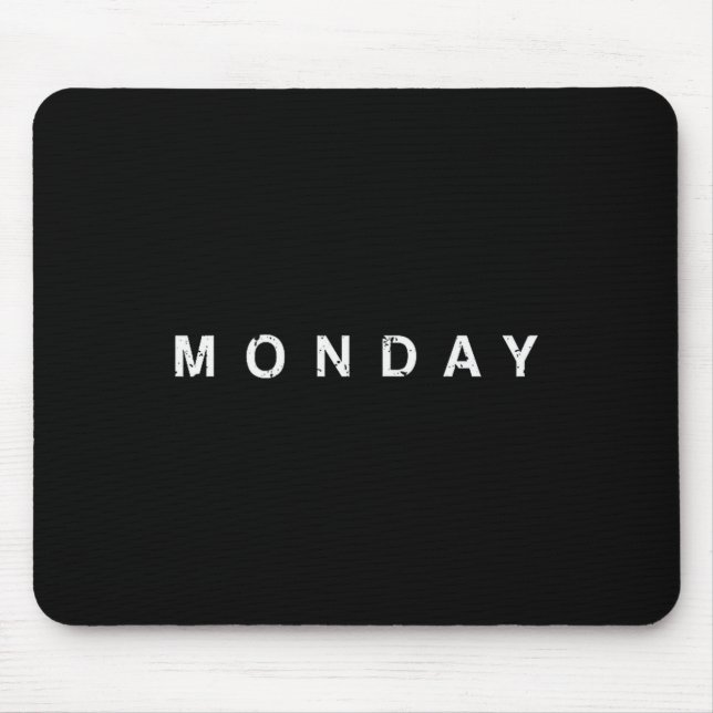 Mousepad Dias Da Semana Segunda-feira Terça-feira Quarta-fe (Frente)