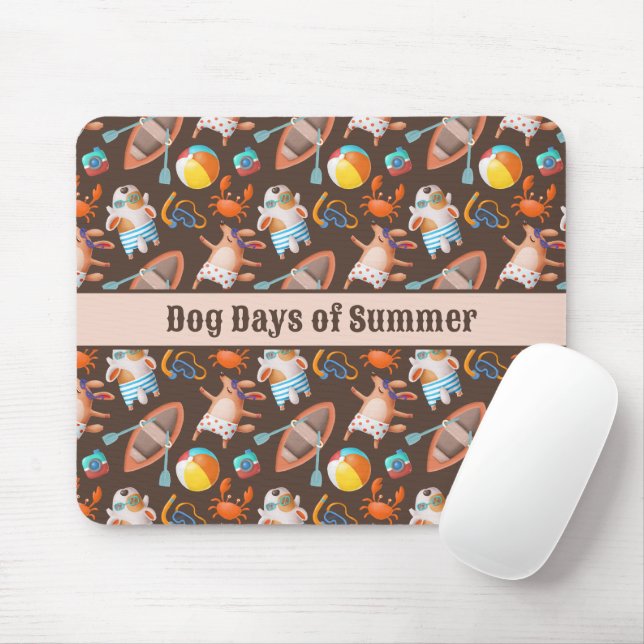 Mousepad Dias de Cachorro de Verão (Com mouse)