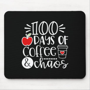 Mousepad Dias De Café Professora Feliz 100 Dias De Sch