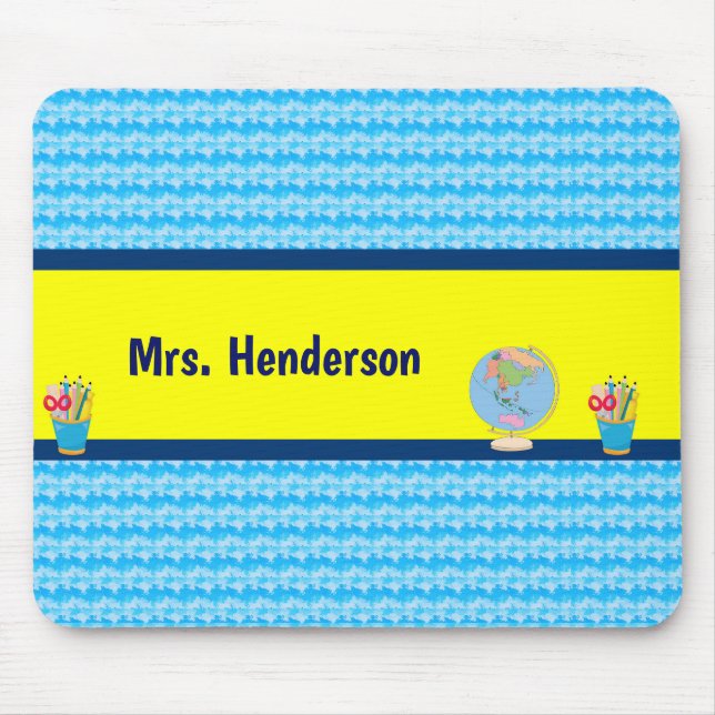 Mousepad Dias de Escola com Nome de Estudante (Frente)