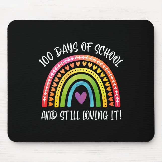 Mousepad Dias De Escola E Adorando Para Crianças Professora (Frente)