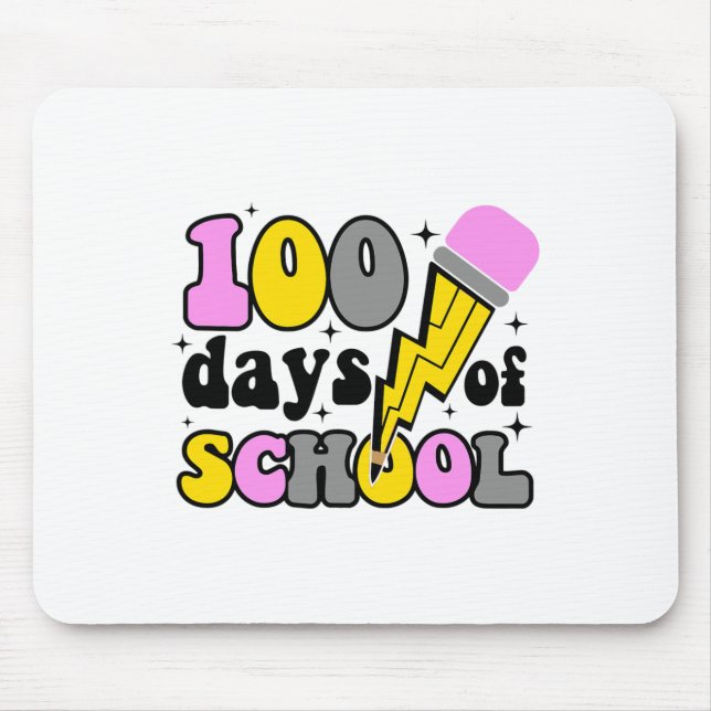 Mousepad Dias De Escola Relâmpago Lápis Professor 100º (Frente)