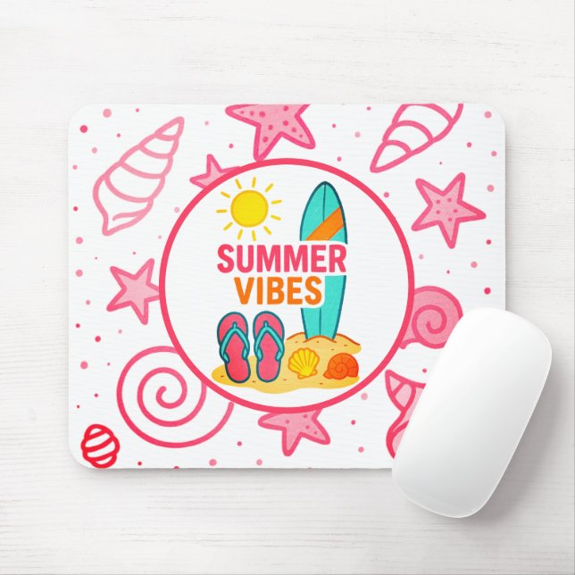 Mousepad Dias de Praia à Frente (Com mouse)