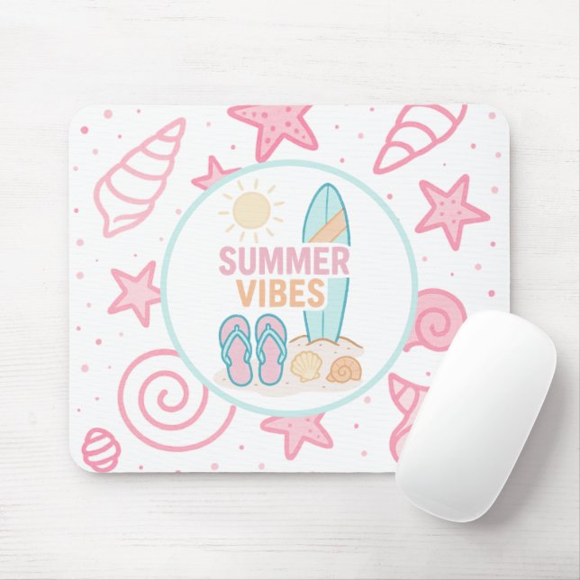 Mousepad Dias de Praia à Frente (Com mouse)