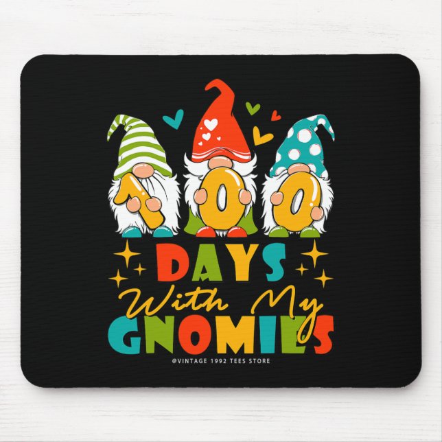 Mousepad Dias De Professores Crianças De 100 Dias Com O Meu (Frente)