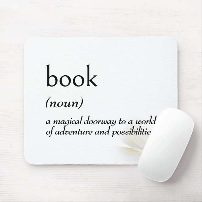 Mousepad Dictionary Definition For BOOK (Com mouse)