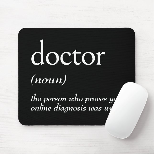 Mousepad Dictionary Definition For DOCTOR (Com mouse)