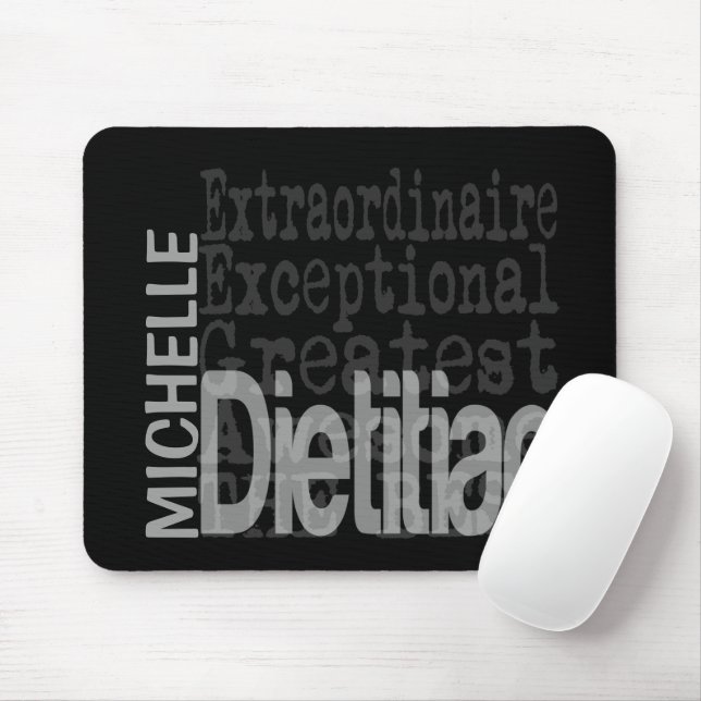 Mousepad Dietitian Extraordinaire CUSTOM (Com mouse)