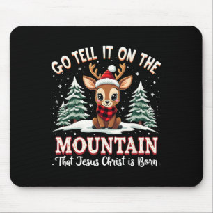 Mousepad Diga Na Montanha Que Jesus Cristo É Bo