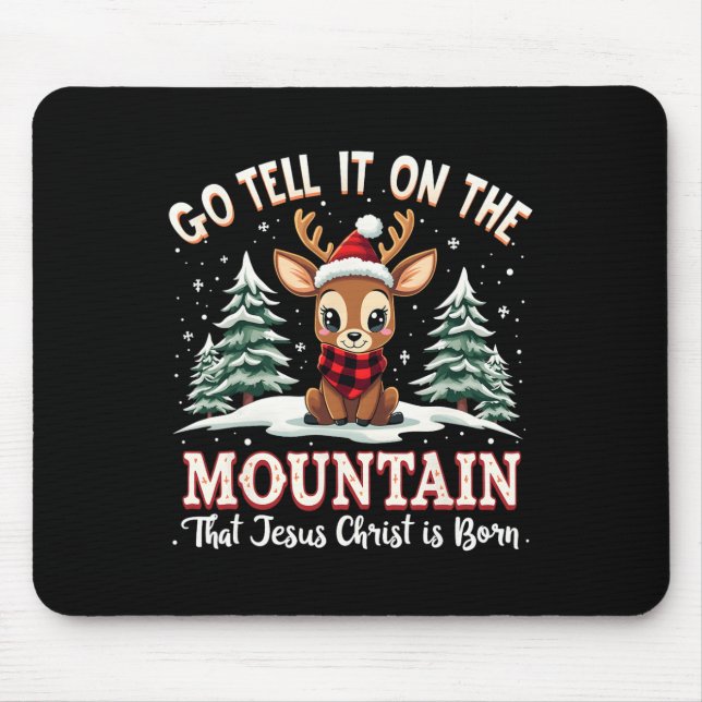 Mousepad Diga Na Montanha Que Jesus Cristo É Bo (Frente)
