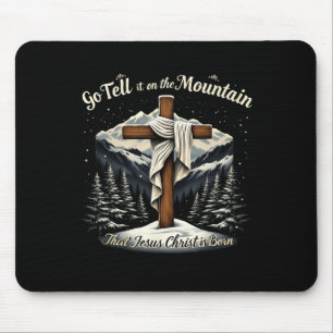 Mousepad Diga Na Montanha Que Jesus Cristo É Bo