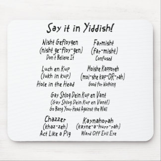 Mousepad Diga-o no Yiddish