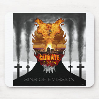 Mousepad Digital painting about climate change.