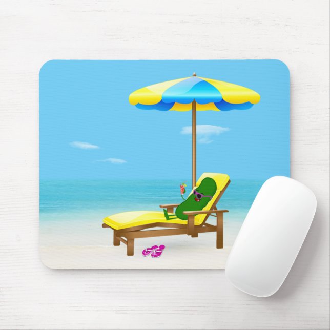 Mousepad Dill Pickle Em Praia (Com mouse)