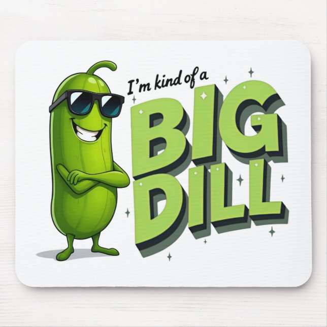 Mousepad Dill Pickles Lovers Gift - Designs Engraçados de C (Frente)