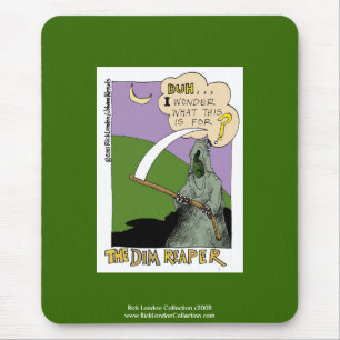 Mousepad Dim Reaper Halloween Engraçado Mouse De Cartoon