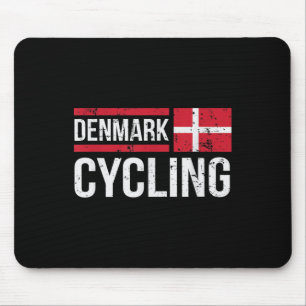 Mousepad Dinamarca, ciclista de ciclismo de bicicleta, corr
