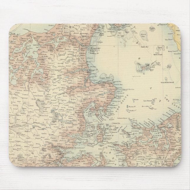 Mousepad Dinamarca com Schleswig e Holstein (Frente)